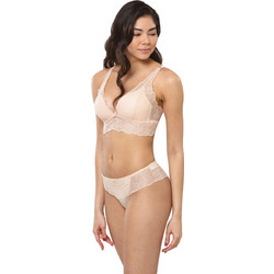 Σετ Bralette τριγωνάκι με brazil Norddiva 8135-Μπεζ