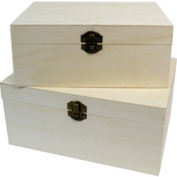 Κουτιά ξύλινα ζεύγος 23,5x17,5x11cm και 21x15x9cm