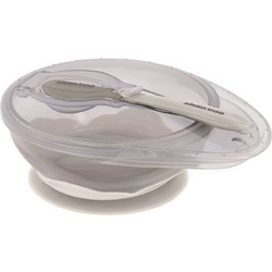 KikkaBoo Suction Μπολ με Κουτάλι Beige