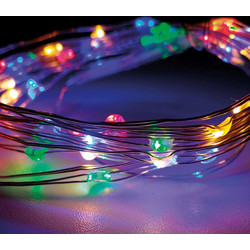 EDM 40 Χριστουγεννιάτικα Λαμπάκια LED Μπαταρίας Πολύχρωμα 71334