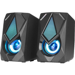 Xtrike-me SK-402 Ηχεία Υπολογιστή 2.0 6W με RGB Φωτισμό Black