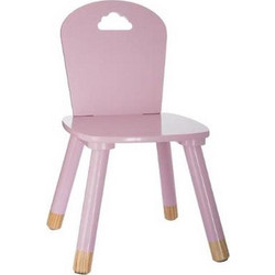 Aria Trade Παιδική Καρέκλα Ξύλινη Συννεφάκι Pink 32x29.5x50 cm