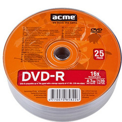 ACME-DVDR25 4.7GB16X DVD-R 25αδα