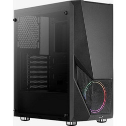 Aerocool Zauron Black Gaming Midi Tower Κουτί Υπολογιστή RGB με Πλαϊνό Παράθυρο