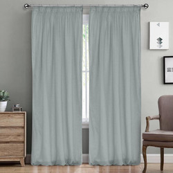 Lino Home Κουρτίνα με Τρέσα 145x295 Line 802 Grey Blue
