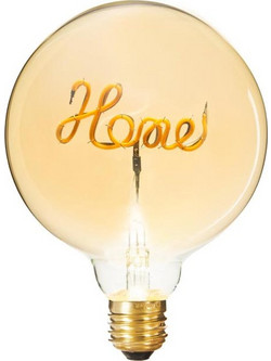 Διακοσμητική Λάμπα LED με εσωτερική ένδειξη Home, 2W, Υποδοχής E27, 100lum θερμού Φωτισμού, Ενεργειακής κλάσης C - Aria Trade