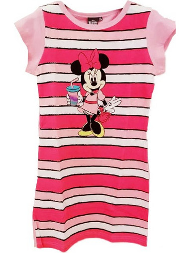 Setino Minnie Mouse Παιδικό Φόρεμα Φούξια MIN-G-T-SHIRT-187