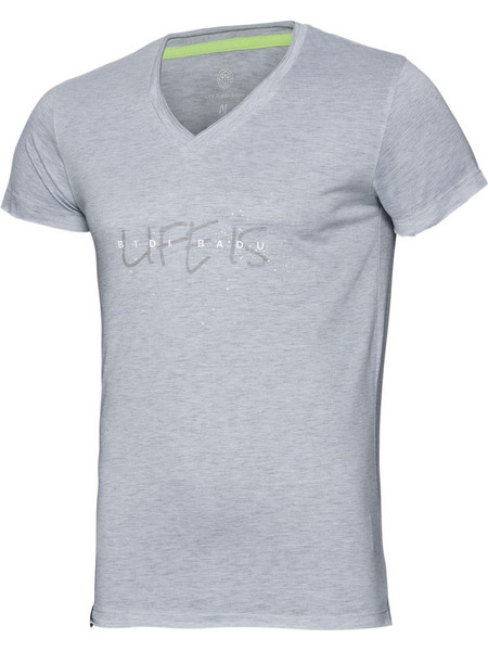 Ανδρικό T-Shirt Τένις Bidi Badu Wes Lifestyle Light Grey / White