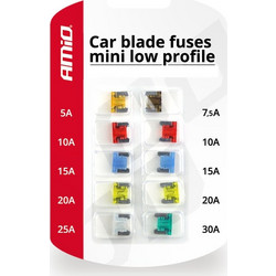Ασφάλειες Αυτοκινήτου Car Blade Fuses mini low profile set