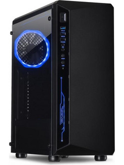 Inter-Tech C-3 Saphir Gaming Midi Tower Κουτί Υπολογιστή RGB με Πλαϊνό Παράθυρο