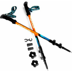 Spokey Zion trekking poles with accessories blue-orange (926808)