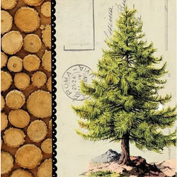 Χαρτοπετσέτες Decoupage 35 x 35 Pine Tree