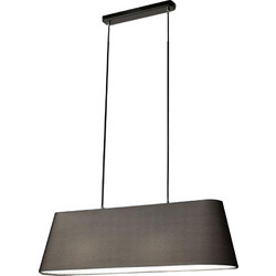 Fabas Luce Allegra Κρεμαστό Φωτιστικό Οροφής Δίφωτο E27 Μαύρο 3561-46-101