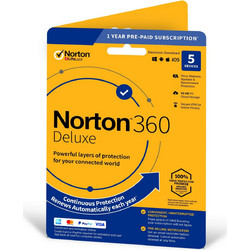 Norton 360 Deluxe για 5 Συσκευές και 1 Έτος Χρήσης με 50GB Cloud (Ηλεκτρονική Άδεια)