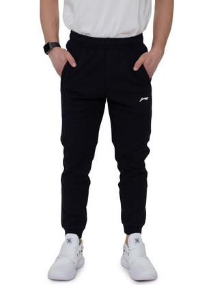 Li-Ning Active Training Ανδρικό Παντελόνι Φόρμας με Λάστιχο Μαύρο AKLN867-2
