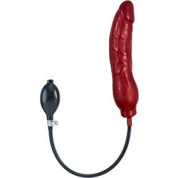 Inflatable Solid Dildo - Red XL