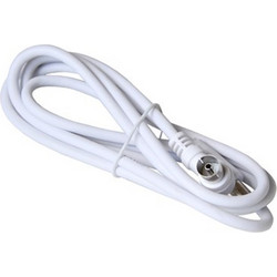 Geti antenna coaxial cable 1,5m (White)
