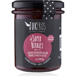 Άλειμμα βατόμουρο με goji berries & νέκταρ αγαύης Super Berries χωρίς ζάχαρη Jukeros 240g