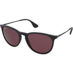 Ray-Ban RB4171 601/5Q Ανδρικά Γυαλιά Ηλίου Στρογγυλά Κοκάλινα Μεταλλικά Μαύρα με Ροζ Polarized Φακό
