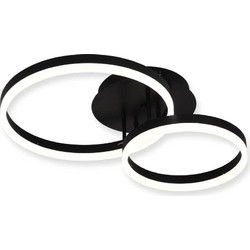 Sunlight Kievo C88059/2-BK Κρεμαστό Φωτιστικό Οροφής Πολύφωτο LED Μαύρο