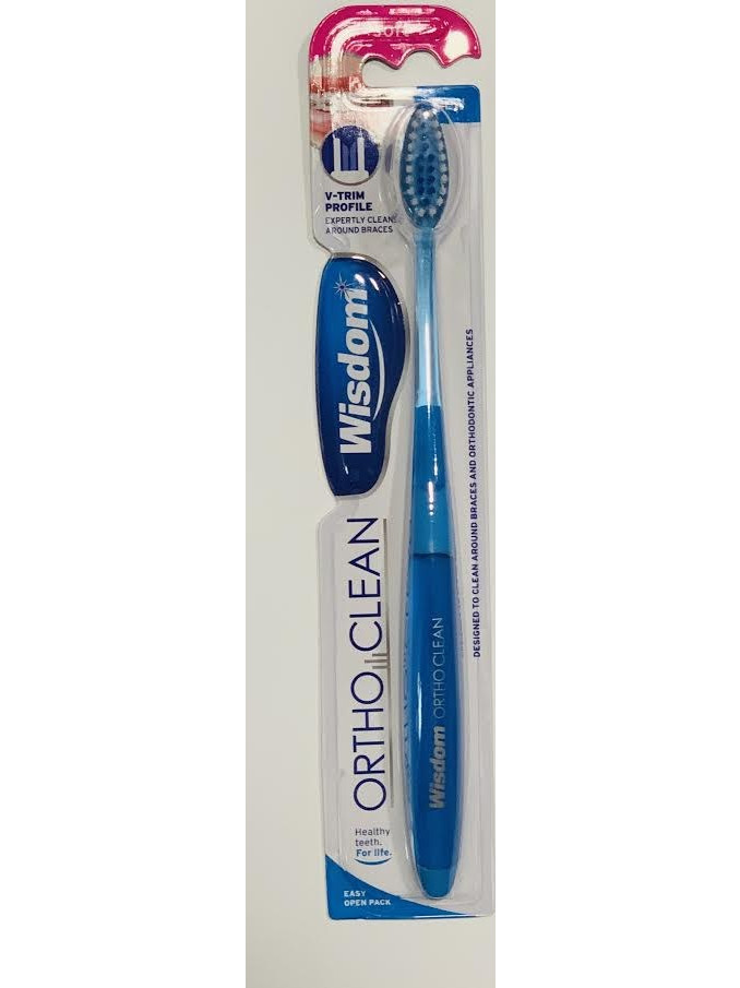 Wisdom Ortho Clean Soft Οδοντόβουρτσα Μπλε