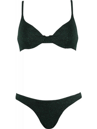 Gsecret Bikini Set Τριγωνάκι με Ενίσχυση Brazil Πράσινο 20318-11522
