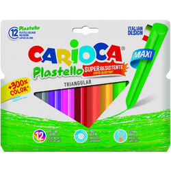 Carioca Plastello Maxi Κηρομπογιές Σετ 12τμχ