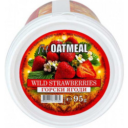 Γεύμα Βρώμης με Πρωτεΐνη fit Oatmeal 95gr Wild Strawberries