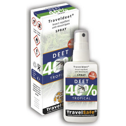 TravelSafe Deet 40% Εντομοαπωθητική Λοσιόν σε Spray 60ml