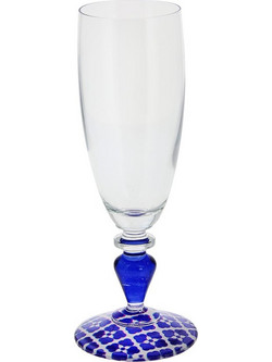 Cerve Σετ Ποτήρια Σαμπάνιας Γυάλινα Alexandria Blu 3τμχ M64600