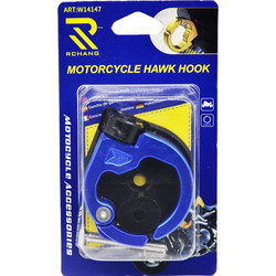 ΓΑΝΤΖΟΣ ΜΗΧΑΝΗΣ ΜΕΤΑΛΛΙΚΟΣ MOTORCYCLE HAWK HOOK W14147 ΜΠΛΕ
