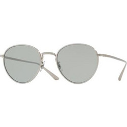 Oliver Peoples OV1231ST 5254/52 Γυναικεία Γυαλιά Ηλίου Στρογγυλά Μεταλλικά Ασημί με Μαύρο Polarized Φακό
