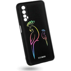 EGOBOO Mat Parrot Neon Θήκη Πλάτης Realme 7 (R7DTPUPARRN)