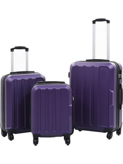 vidaXL 91877 Σετ Βαλίτσες 3τμχ Μωβ