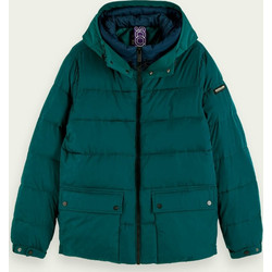 Scotch & Soda Ανδρικό Μπουφάν Χειμωνιάτικο Puffer Πετρόλ 158279-2437