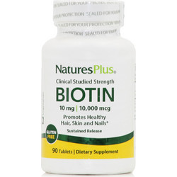 Nature's Plus Biotin 10mg 90 Ταμπλέτες