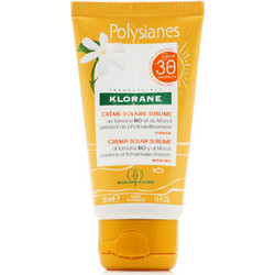 Klorane Polysianes Sun Αντηλιακή Κρέμα Προσώπου Αντιγηραντική SPF30 50ml