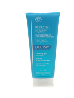 Ducray Keracnyl Αφρός Καθαρισμού Προσώπου για Ακμή 200ml