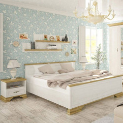 Pakoworld Jaden Κρεβάτι Υπέρδιπλο Ξύλινο 160x200cm 173-000023