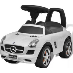 vidaXL Mercedes Benz Περπατούρα Ride On Αυτοκινητάκι 24m+ Λευκή