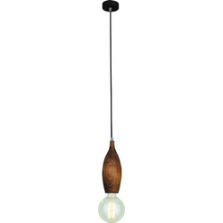Home Lighting Melody Κρεμαστό Φωτιστικό Οροφής Μονόφωτο E27 Μαύρο HL-028R-1 77-2724