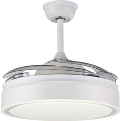 Sunlight 5028-W Ανεμιστήρας Οροφής 90cm με Φως & Τηλεχειριστήριο Διαφανής