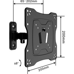 KAL Electronics TVY-1101 Βάση Τηλεόρασης Τοίχου Περιστρεφόμενη με Βραχίονα 17"-42"