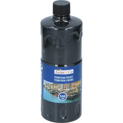 Χρώμα Τέμπερα ζωγραφικής 500ml σε όλα τα χρώματα, Paint tempera Black Μαύρο - Artico