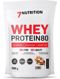 7Nutrition Whey 80 Choco Caramel Peanut Πρωτεΐνη Ορού Γάλακτος Γράμμωσης 2x500gr