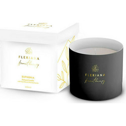 Fleriana Aromatherapy Euphoria Natural Candle Φυσικό Κερί Σόγιας για Μοναδική Αίσθηση Ευφορίας & Αναζωογόνησης, 235ml