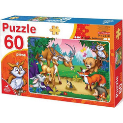 Παιδικό Puzzle Deico Τα Ζώα Του Δάσους 60 Κομμάτια 61478AN04
