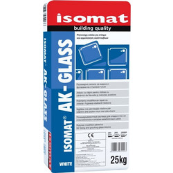 AK-GLASS ΚΟΛΛΑ ΥΑΛΟΤΟΥΒΛΩΝ ΛΕΥΚΗ ISOMAT 25kg (4a)