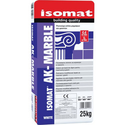 AK-MARBLE ΚΟΛΛΑ ΜΑΡΜΑΡΟΥ ΛΕΥΚΗ ISOMAT 25KG (4a)