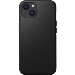 Nomad Leather Back Cover with MagSafe Black (iPhone 13)